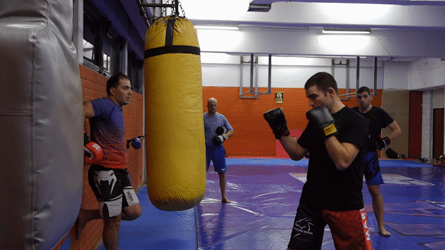 Skip and fade 4 times and counter with the jab-cross or a cross-hook combo on the fifth time