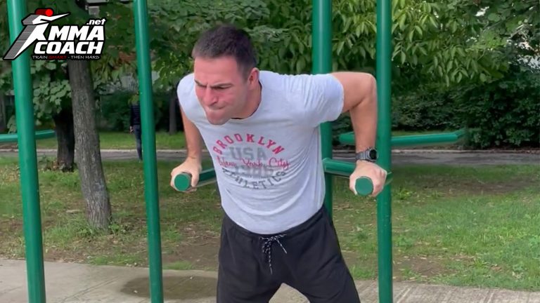 43-year old MMA coach doing 19 pull-ups and 30 dips