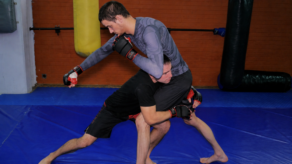 Double leg on Marko
